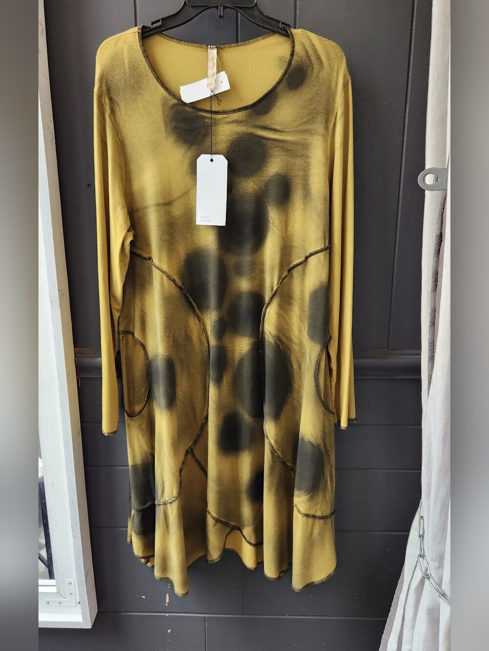 Cynthia Ashby Long Sleeve Green Dress